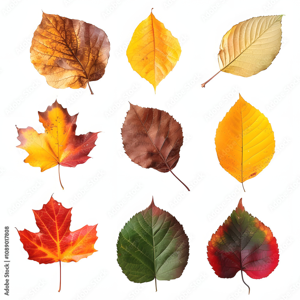 autumn leaves with a white accent, png autumn leaves with a white accent, png