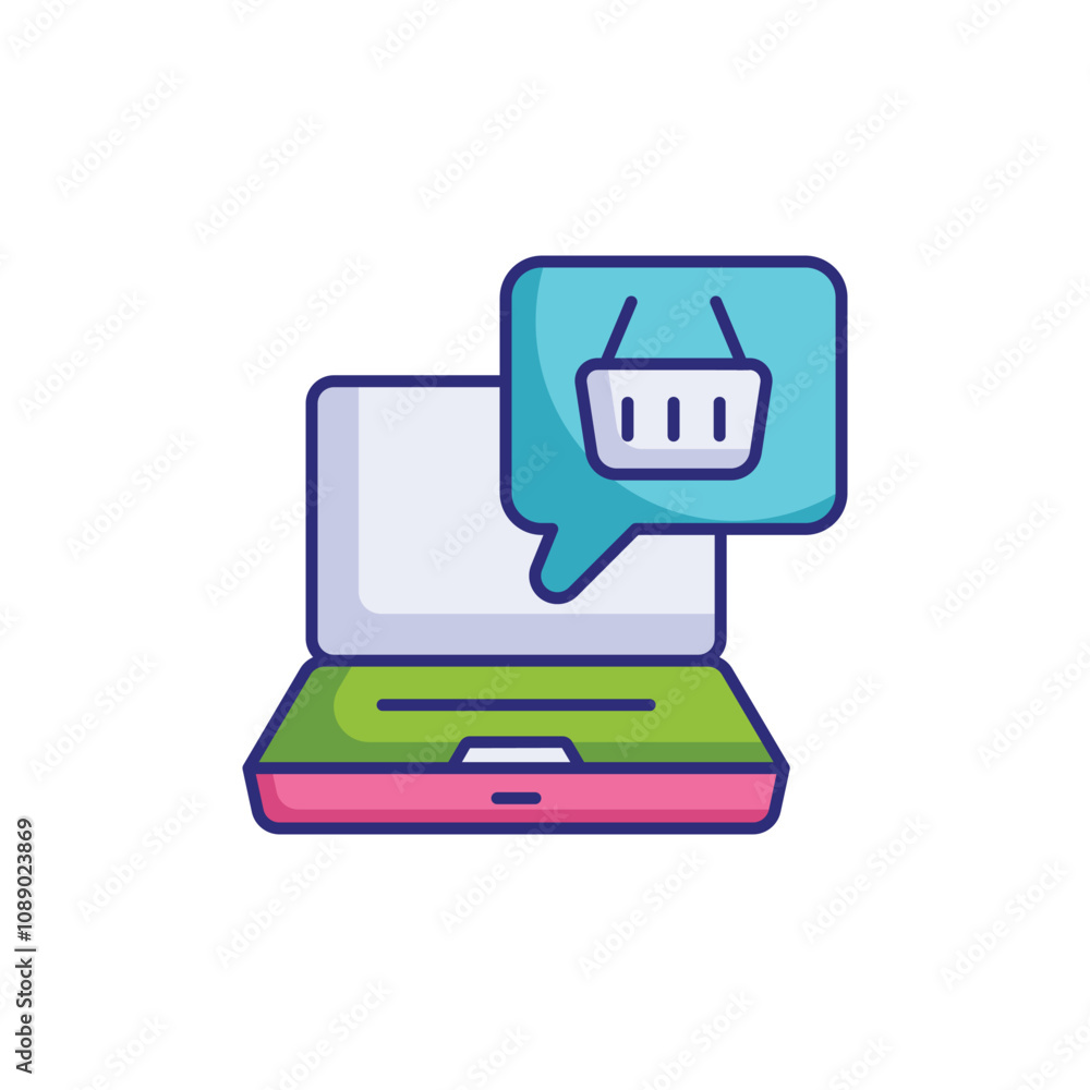 Digital Shopping vector icon Digital Shopping vector icon