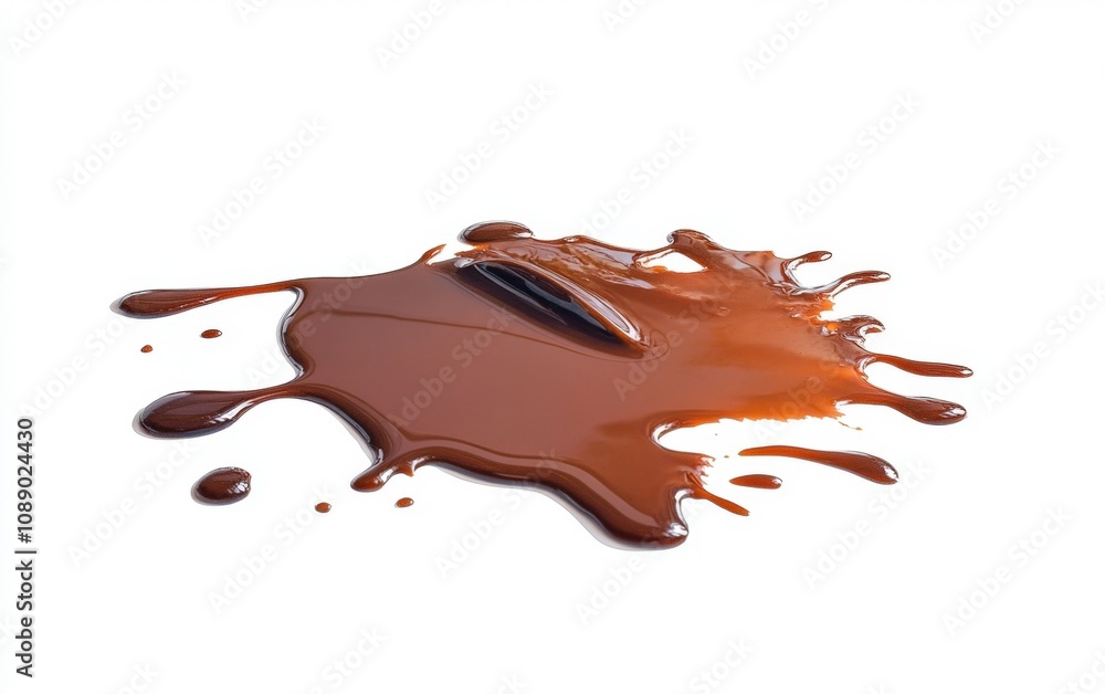 Fototapeta premium puddle on white background