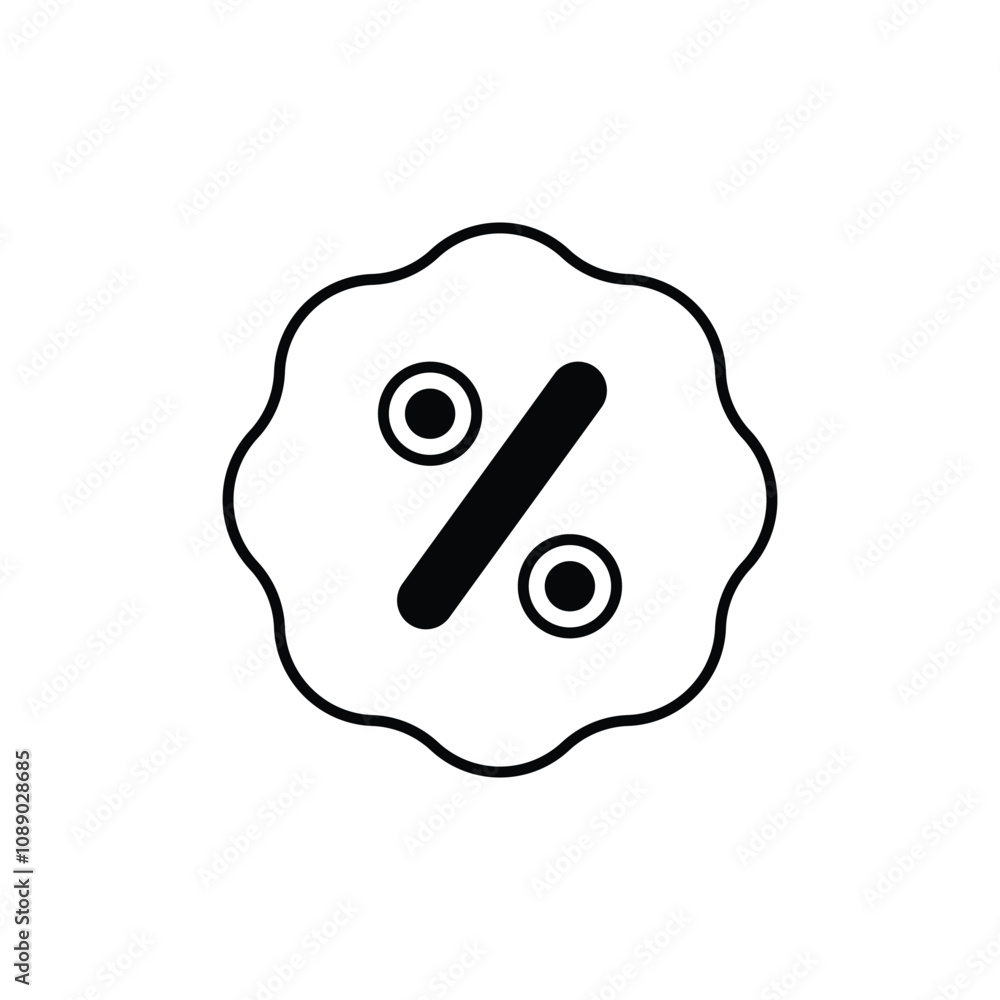 Percent Sign vector icon