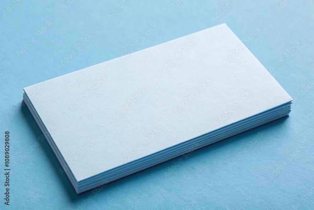 Clean and Simple Business Card Design in Light Blue, business card design, corporate style, clean design Clean and Simple Business Card Design in Light Blue, business card design, corporate style, clean design