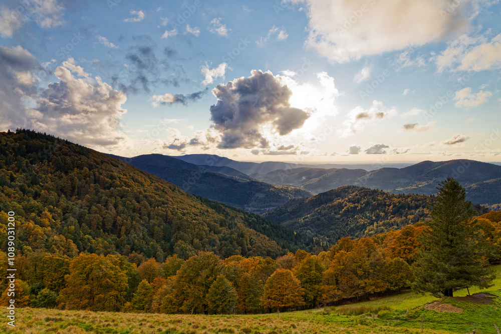 Obraz premium Bussang en automne