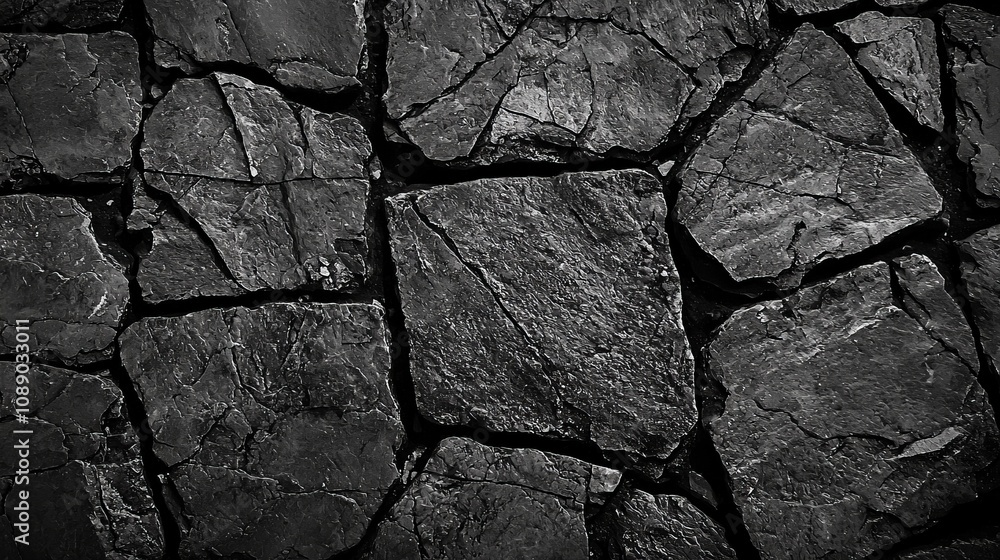 Intricate Stone Texture: A Detailed Look at a Black and Gray Stone Wall Intricate Stone Texture: A Detailed Look at a Black and Gray Stone Wall