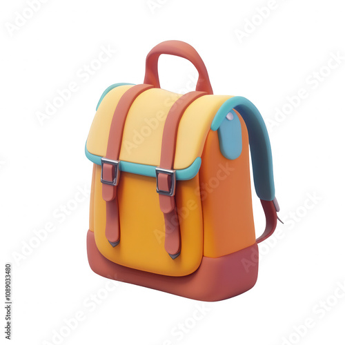 A vibrant, colorful backpack ideal for school and outdoor adventures. photo