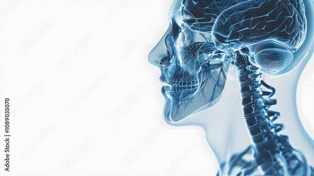 futuristic vision of a human with an enhanced respiratory system and a highlighted brain with a white accent, png futuristic vision of a human with an enhanced respiratory system and a highlighted brain with a white accent, png