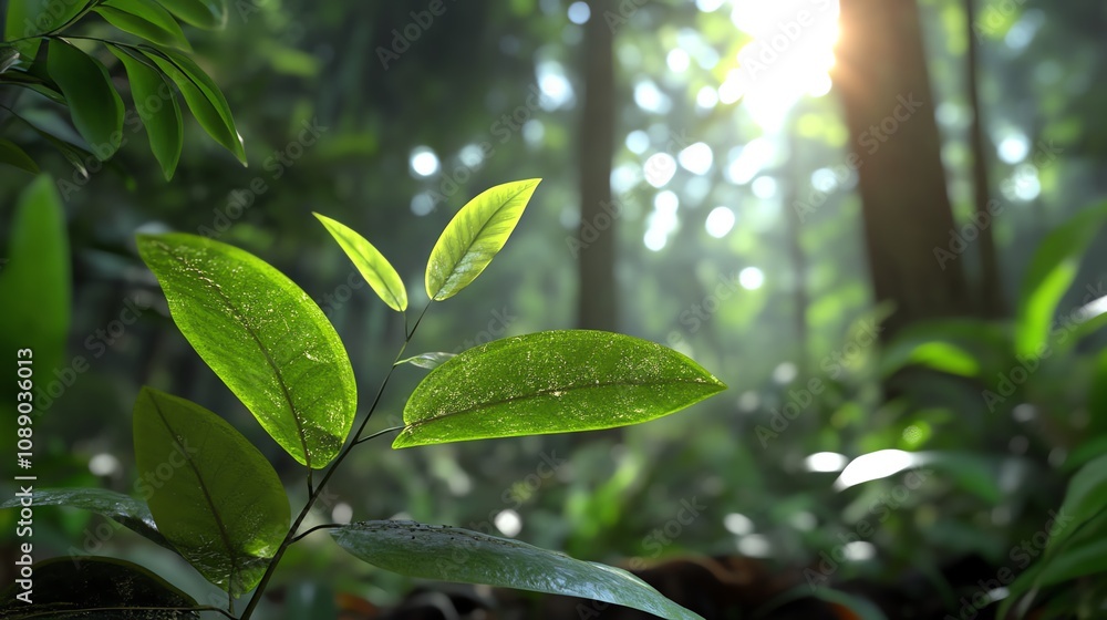 A futuristic jungle where researchers use AR to document and preserve ecosystems A futuristic jungle where researchers use AR to document and preserve ecosystems