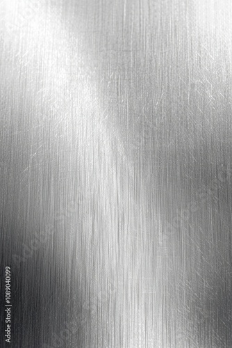 Silver metal texture background. Stainless steel or aluminum texture background. Realistic metallic aluminum or platinum surface. photo