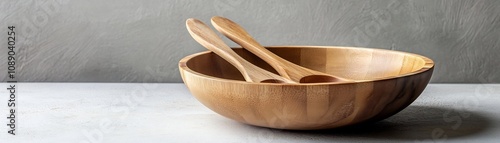 Handcrafted Wooden Salad Bo...