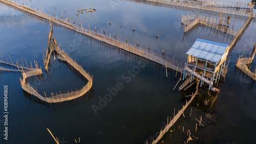 Chuon Lagoon, Hue belongs to the largest lagoon system in Vietnam, and is the fishing and living place of many fishermen in Hue. photo