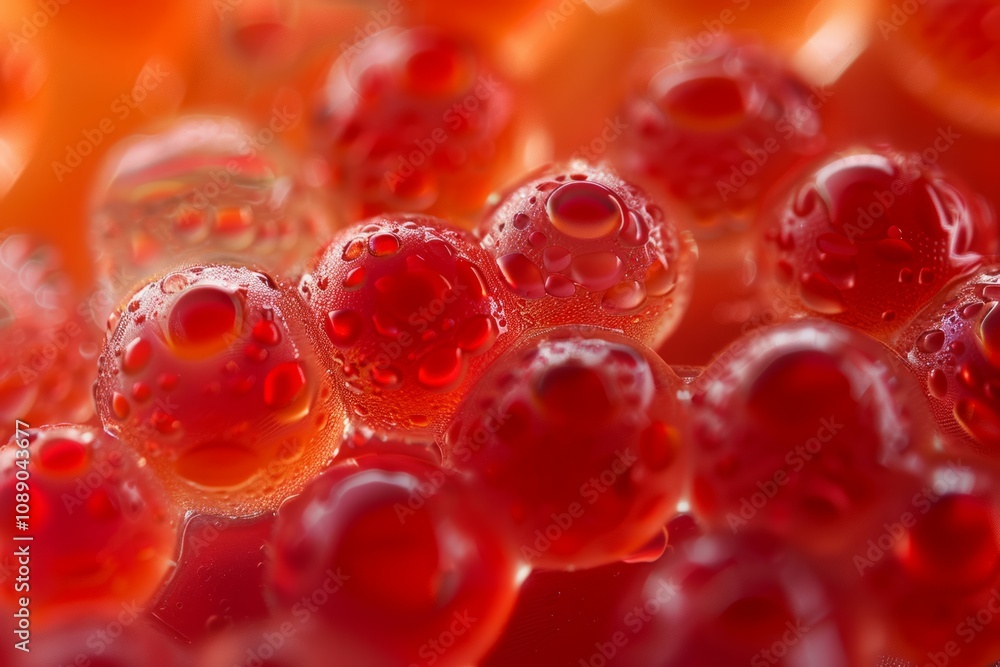 Fresh and wet natural red caviar. Image illustrated food for advertisement Fresh and wet natural red caviar. Image illustrated food for advertisement