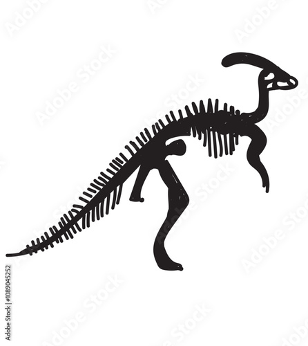 Dinosaur skeleton set diplodocus, triceratops, t-rex, stegosaurus, parasaurolophus etc.	