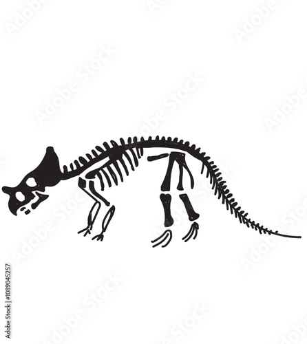 Dinosaur skeleton set diplodocus, triceratops, t-rex, stegosaurus, parasaurolophus etc.	