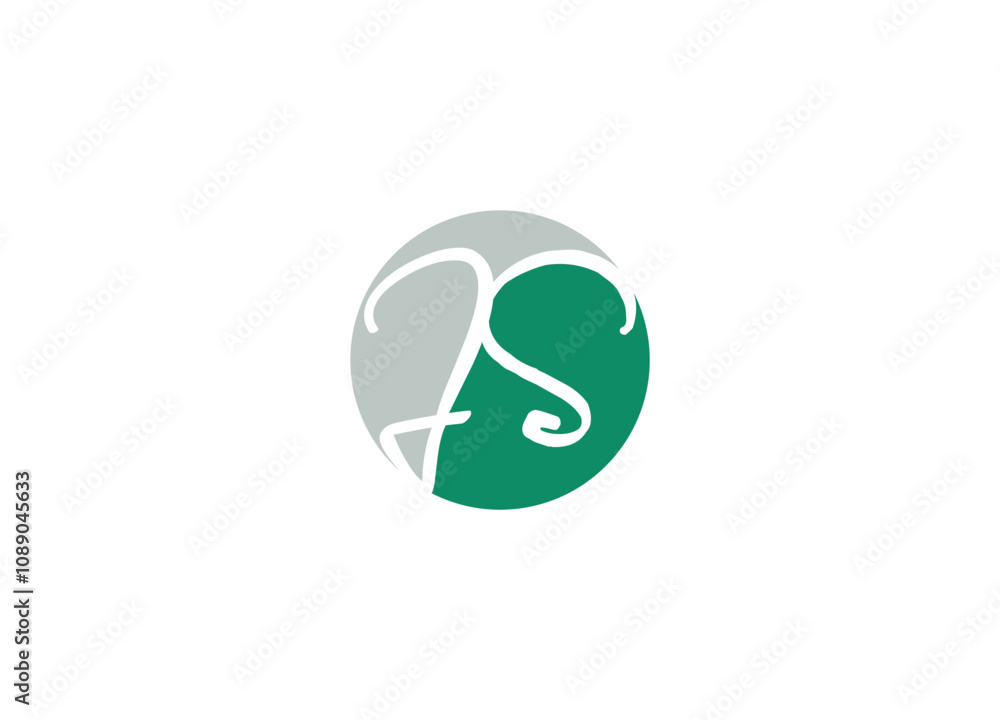 JS logo design with vector icon template JS logo design with vector icon template