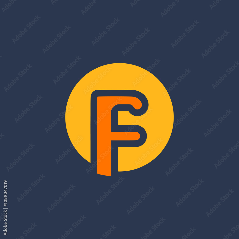 letter F creative agency company business logo vector illustration template design letter F creative agency company business logo vector illustration template design
