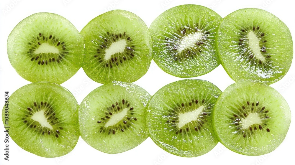 Fototapeta premium Freshly Sliced Kiwi Fruit