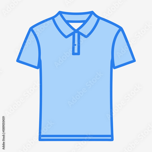 Polo shirt icon, white background