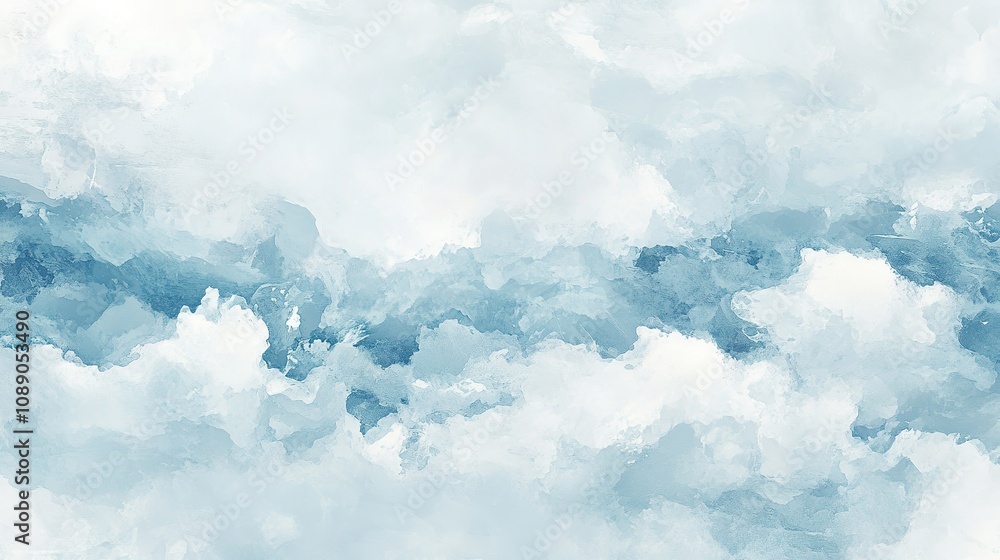 Coastal-inspired wallpaper design soft blues digital art tranquil environment abstract view home decor concept Coastal-inspired wallpaper design soft blues digital art tranquil environment abstract view home decor concept