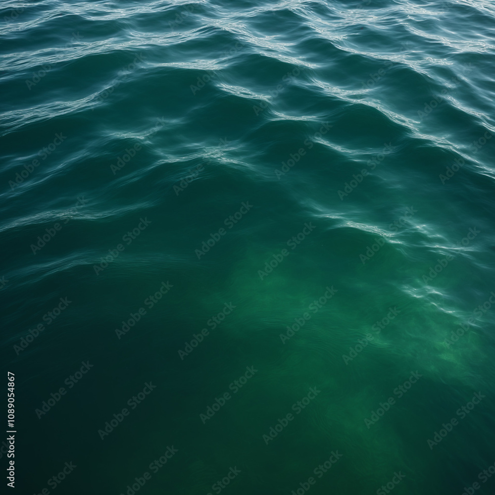 Calm Ocean Waves With Reflections Under Soft Sunlight Calm Ocean Waves With Reflections Under Soft Sunlight
