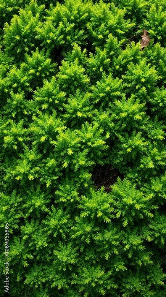 Lush green foliage thrives in a vibrant garden during the summer months Lush green foliage thrives in a vibrant garden during the summer months