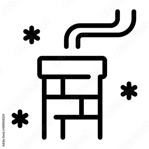 chimney line icon
