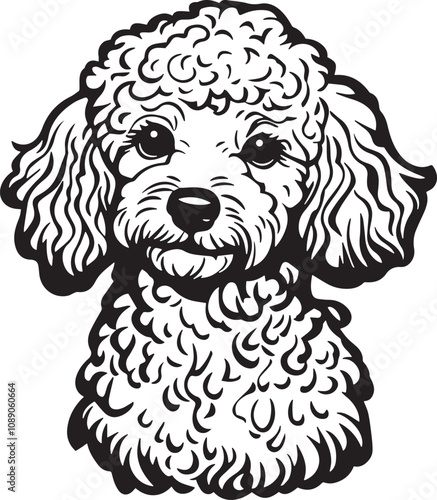cute toy poodle dog