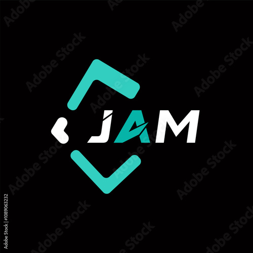 JAM creative minimalist letter logo. JAM unique vector initials alphabet letter logo design