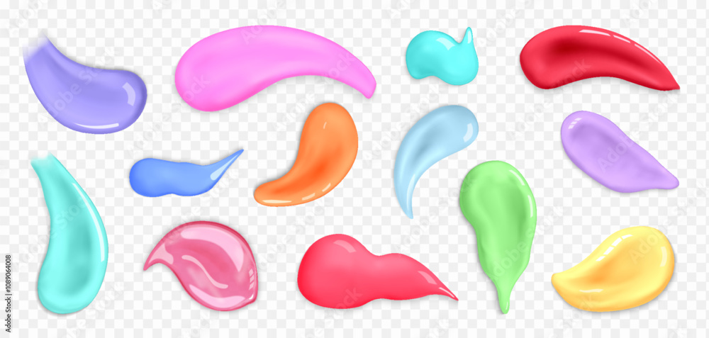 Colorful Paint Blobs Collection Colorful Paint Blobs Collection