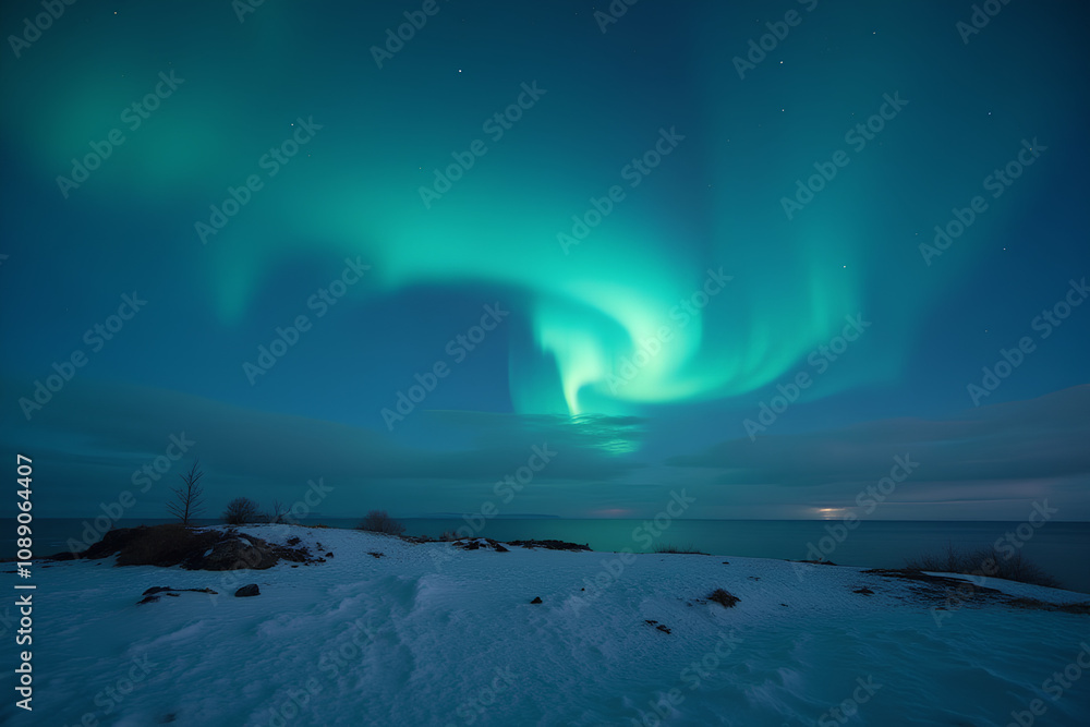 photo of an aurora borealis artik photo of an aurora borealis artik