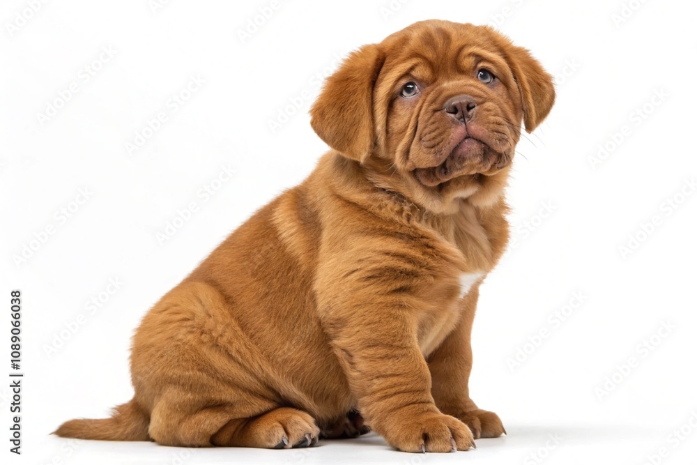 brown puppy dog isolated on white background brown puppy dog isolated on white background