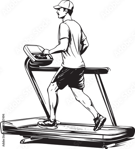 man on treadmill