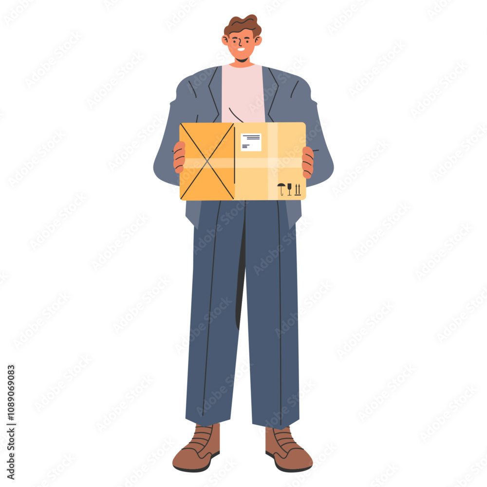 Businessman. Flat Vector Illustration Businessman. Flat Vector Illustration