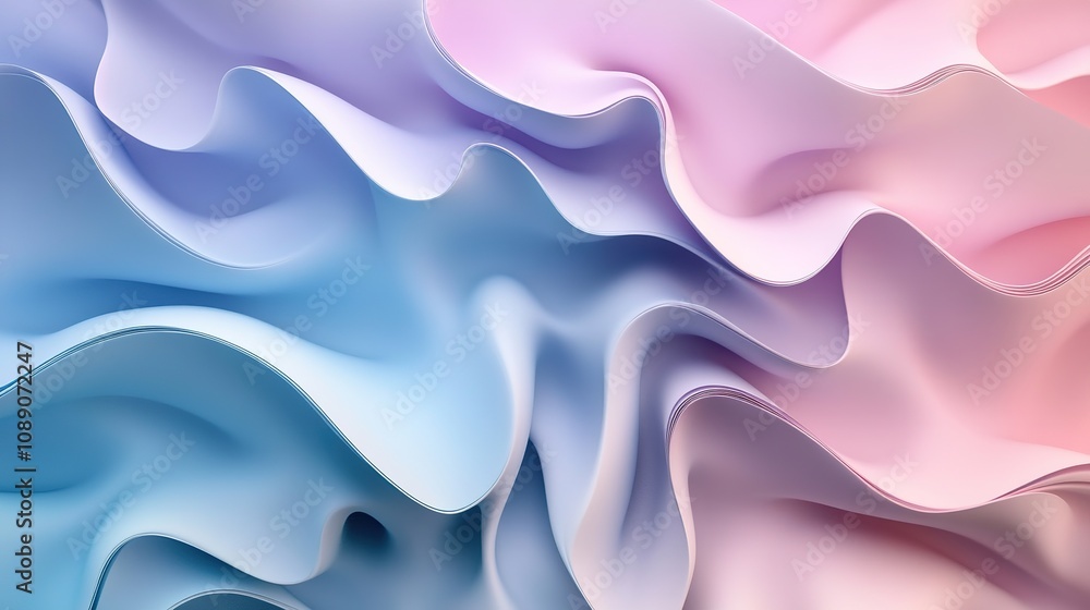 Gentle flow of abstract wave wallpaper digital art soft colors modern home minimalist design soothing aesthetic Gentle flow of abstract wave wallpaper digital art soft colors modern home minimalist design soothing aesthetic