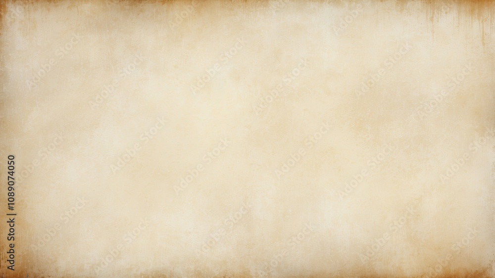 Obraz premium Ecru colored grunge texture background. Old paper texture with vignette