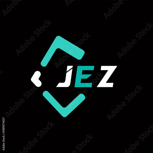 JEZ creative minimalist letter logo. JEZ unique vector initials alphabet letter logo design
