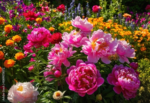 Wallpaper Mural vibrant macro showcasing blooming garden flowers rich colors detailed textures under natural light, rainbow, lgbtq, lgbt, pride, colorful, love, equality Torontodigital.ca