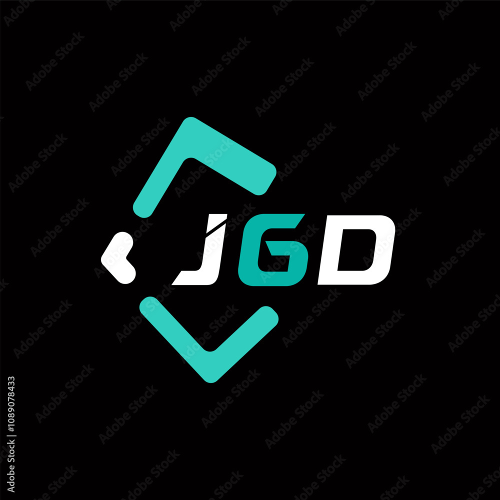 JGD creative minimalist letter logo. JGD unique vector initials alphabet letter logo design JGD creative minimalist letter logo. JGD unique vector initials alphabet letter logo design