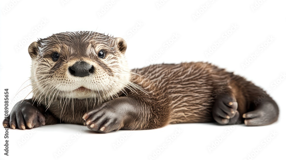 A Close-Up of a River Otter