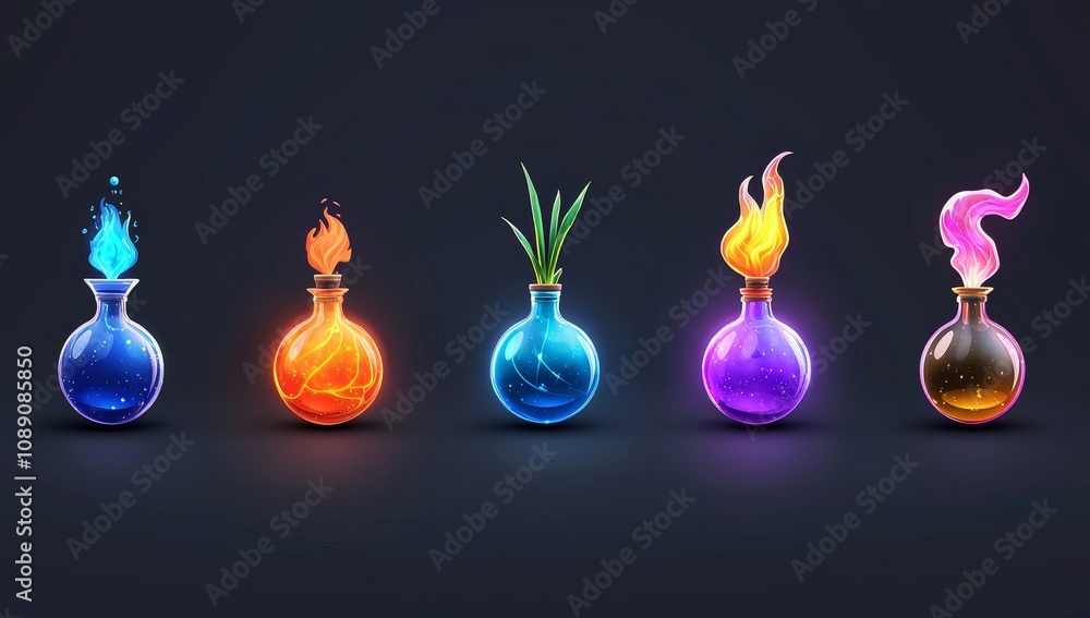 Wizard power round oracle in blue, pink, and purple. Crystal magic ball, energy fortune sphere modern. Isolated witchcraft occult spiritual UI object. Wizard power round oracle in blue, pink, and purple. Crystal magic ball, energy fortune sphere modern. Isolated witchcraft occult spiritual UI object.