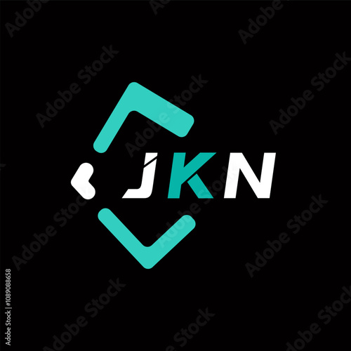 JKN creative minimalist letter logo. JKN unique vector initials alphabet letter logo design photo