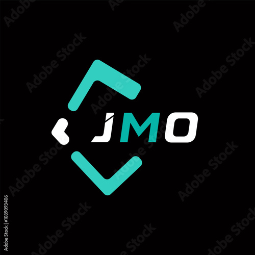 JMO creative minimalist letter logo. JMO unique vector initials alphabet letter logo design