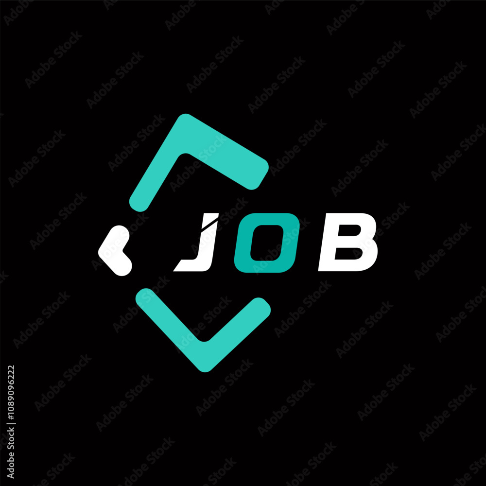 JOB creative minimalist letter logo. JOB unique vector initials alphabet letter logo design JOB creative minimalist letter logo. JOB unique vector initials alphabet letter logo design
