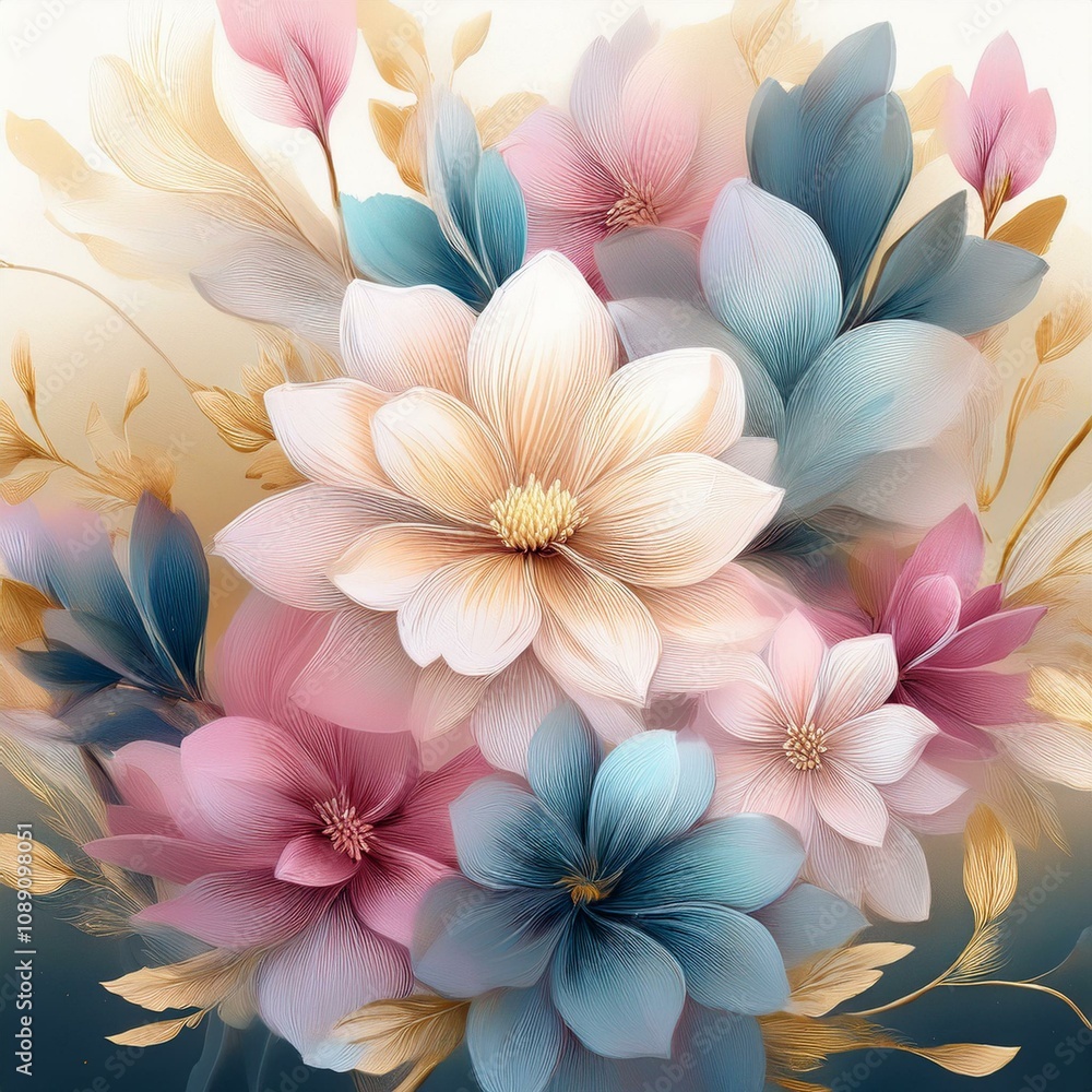 Background design of flowers Background design of flowers