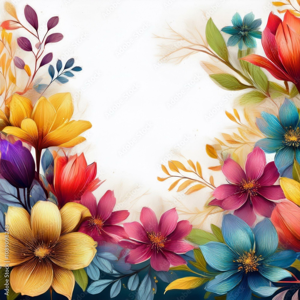 Background design of flowers Background design of flowers
