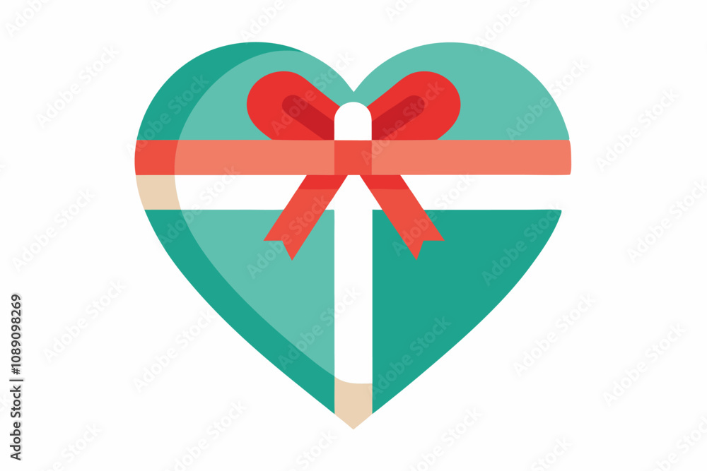 heart shaped gift box with ribbon and bow heart shaped gift box with ribbon and bow
