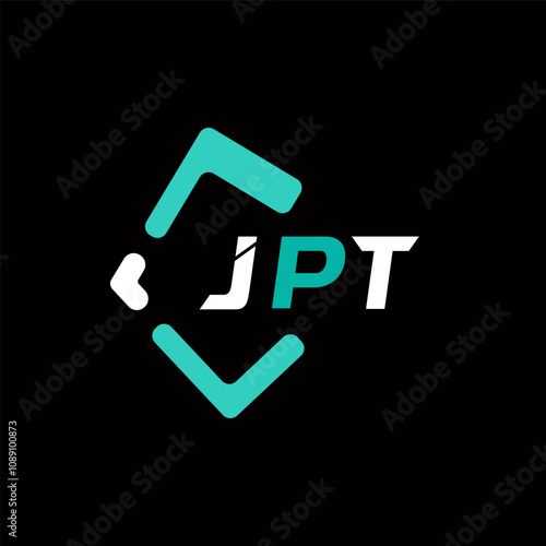 JPT creative minimalist letter logo. JPT unique vector initials alphabet letter logo design photo