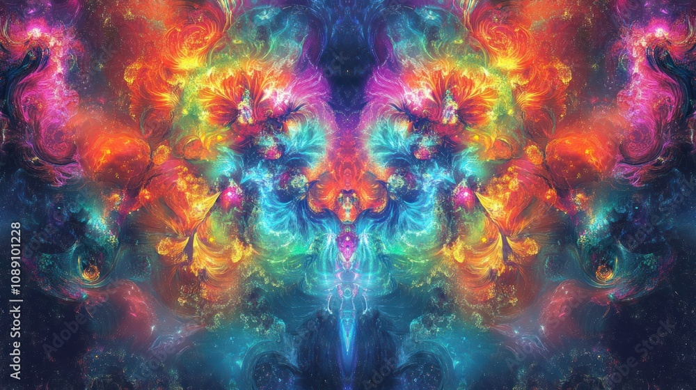 Cosmic Nebula: A Kaleidoscope of Colors Cosmic Nebula: A Kaleidoscope of Colors