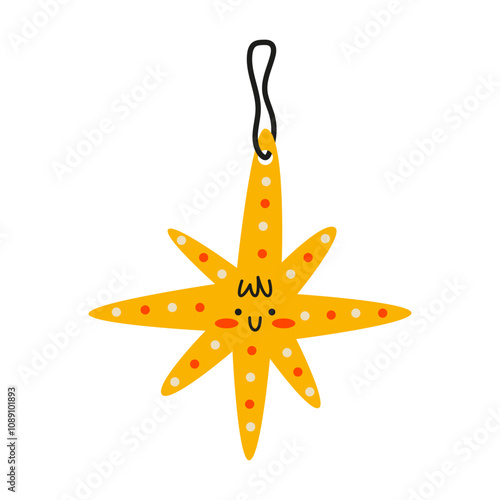 Christmas tree decoration star shape