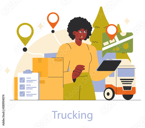 Working Professions. Flat Vector Illustration