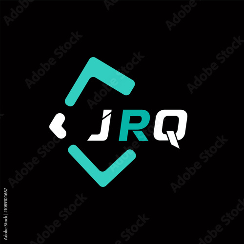 JRQ creative minimalist letter logo. JRQ unique vector initials alphabet letter logo design