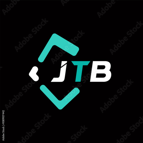 JTB creative minimalist letter logo. JTB unique vector initials alphabet letter logo design